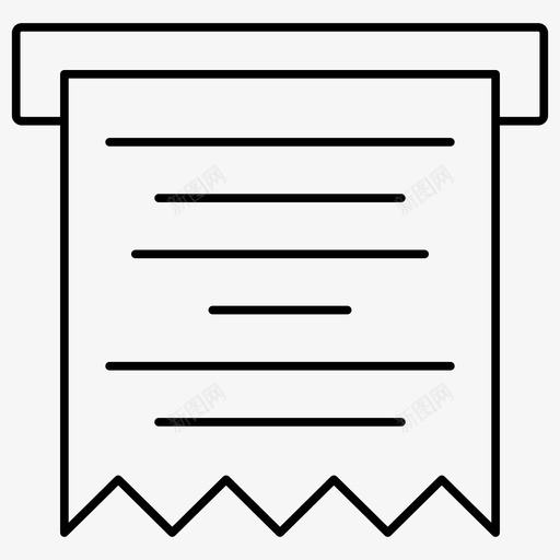 收据发票票证svg_新图网 https://ixintu.com 收据 发票 票证 电子商务