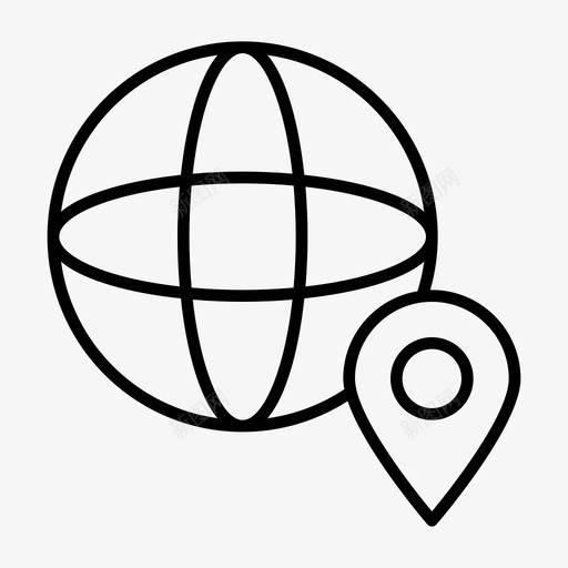 世界位置地球旅游svg_新图网 https://ixintu.com 世界 位置 地球 旅游 户外 度假