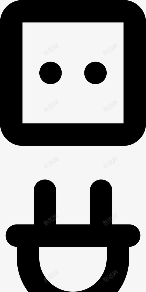 插座电源家庭svg_新图网 https://ixintu.com 电源 插座 家庭 插头 墙壁 住所