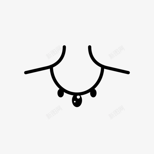 项链女式配件svg_新图网 https://ixintu.com 项链 女式 配件