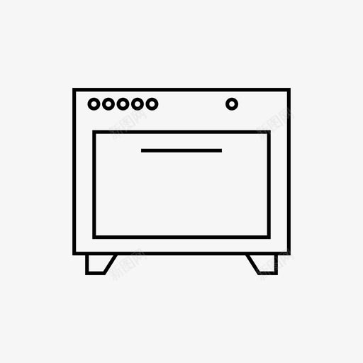 烤箱设备食品svg_新图网 https://ixintu.com 烤箱 设备 食品 厨房 餐厅 技术