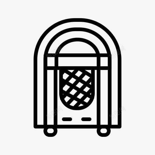 点唱机经典卡拉OKsvg_新图网 https://ixintu.com 复古 点唱 唱机 经典 卡拉