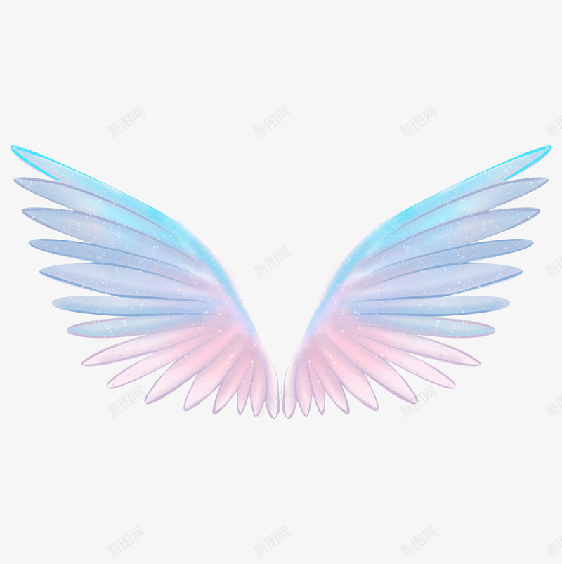 一对彩色羽毛天使翅膀漂浮设计png免抠素材_新图网 https://ixintu.com 一对 卡通 彩色翅膀 羽毛 漂浮 增效 唯美 天使 翅膀 影楼 设计