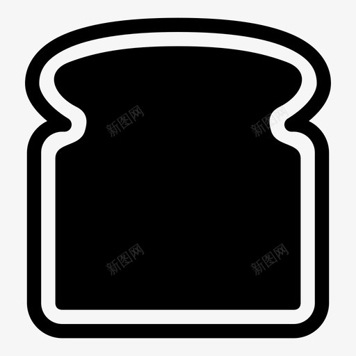 面包片食物三明治svg_新图网 https://ixintu.com 面包片 食物 三明治