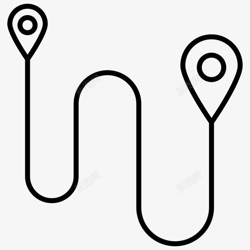 旅游线路目的地gpssvg_新图网 https://ixintu.com 旅游线路 目的地 旅程 标记 旅行
