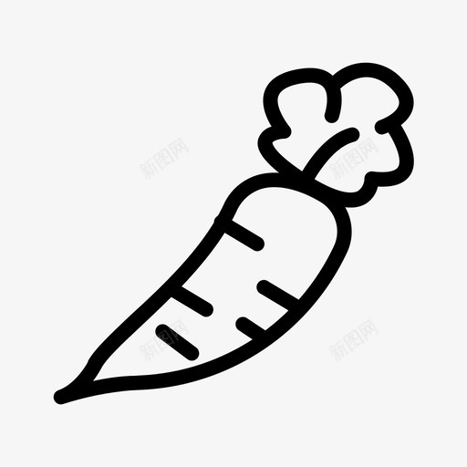 萝卜胡萝卜防风草svg_新图网 https://ixintu.com 萝卜 蔬菜 胡萝卜 防风