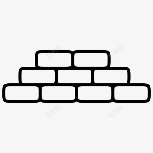 砖建筑建筑材料svg_新图网 https://ixintu.com 建筑 建筑材料 水泥 泥墙