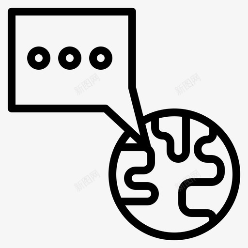 全世界沟通信息svg_新图网 https://ixintu.com 沟通 技巧 全世界 信息 谈话
