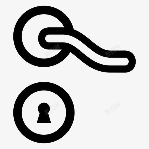 门进门前门svg_新图网 https://ixintu.com 进门 前门 内门 金属 门房 房间