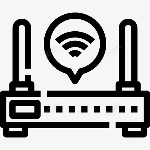 路由器设备硬件svg_新图网 https://ixintu.com 设备 硬件 路由器 互联网 技术