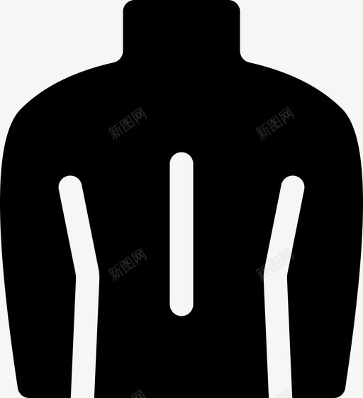 背部臀部后部svg_新图网 https://ixintu.com 背部 臀部 后部 肩部 女性 有机 填充