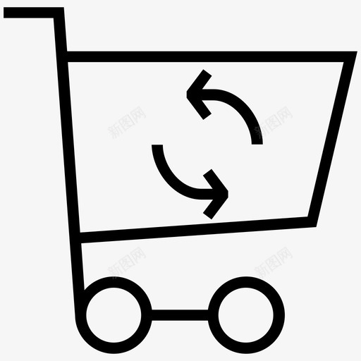 购物车更新商务网上商店svg_新图网 https://ixintu.com 购物车 更新 商务 网上商店 购物 电子商务