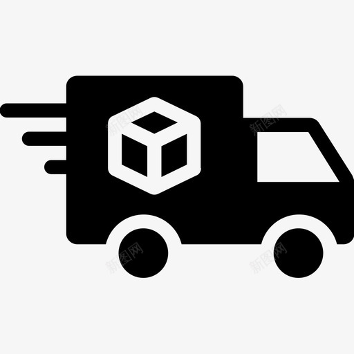 快递航运卡车svg_新图网 https://ixintu.com 快递 航运 卡车 电子商务 网上购物 符号
