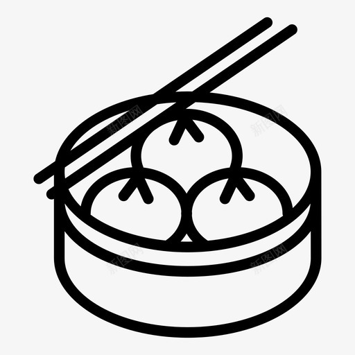 中国菜亚洲菜盒子svg_新图网 https://ixintu.com 中国菜 亚洲 菜盒 盒子 饺子