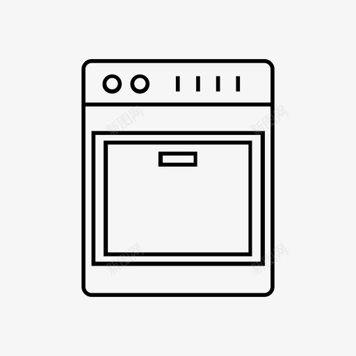 烤箱电器设备svg_新图网 https://ixintu.com 烤箱 电器设备 房屋 厨房 技术
