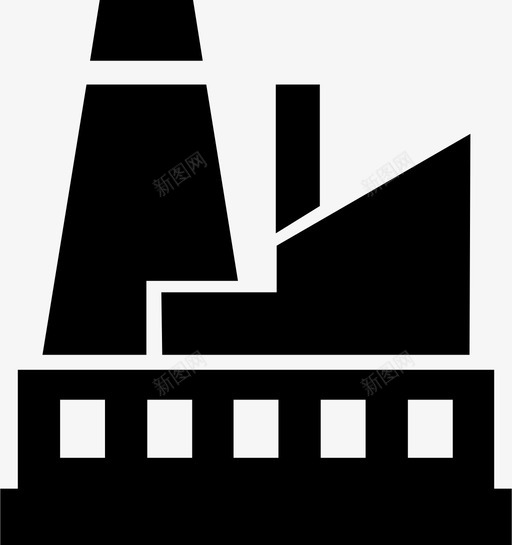 工厂建筑商业svg_新图网 https://ixintu.com 工厂 建筑 建筑商 商业 工业 制造业