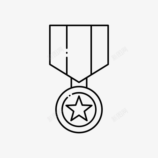 勋章成就奖章svg_新图网 https://ixintu.com 勋章 成就 成就奖 奖章 徽章 军衔