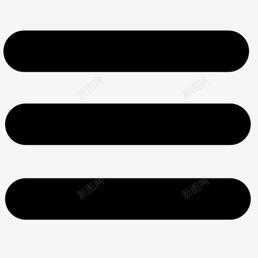 三道杠svg_新图网 https://ixintu.com 三道