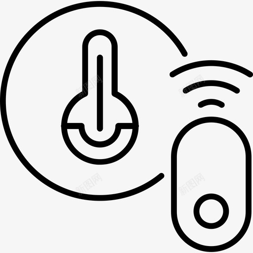 智能传感器控制温度svg_新图网 https://ixintu.com 智能 传感器 温度 控制 联网