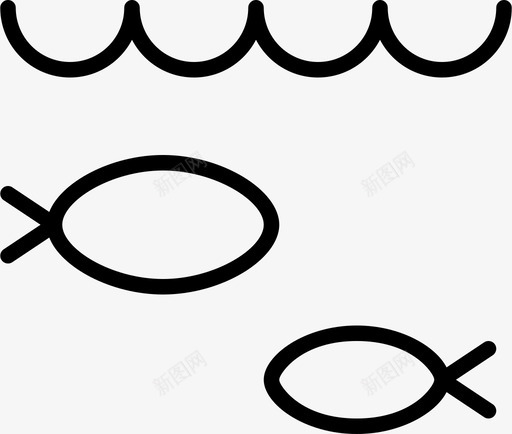 鱼动物鳃svg_新图网 https://ixintu.com 动物 水下 露天