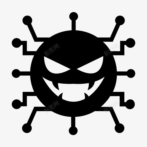 电脑病毒错误黑客svg_新图网 https://ixintu.com 电脑病毒 错误 黑客 恶意 软件 间谍软件