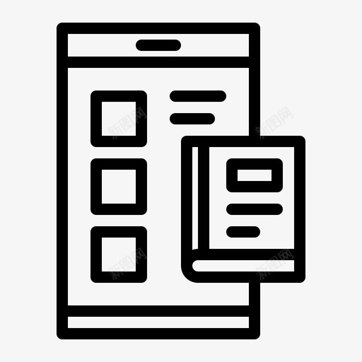 学校书籍手机svg_新图网 https://ixintu.com 手机 学校 书籍 智能 技术学校 大纲