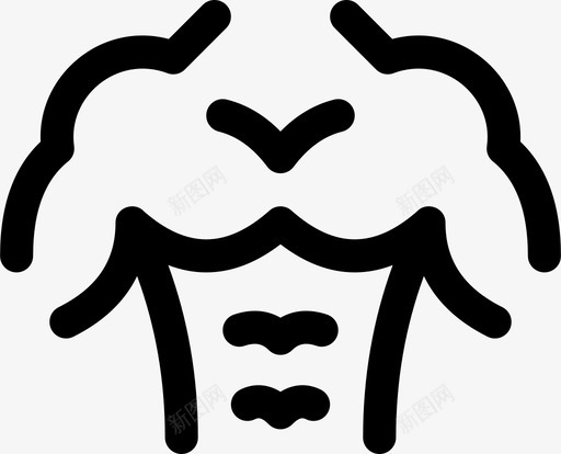 躯干运动员身体svg_新图网 https://ixintu.com 躯干 运动员 身体 胸部 健康 肌肉 器官