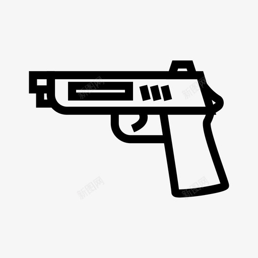 手枪射击武器svg_新图网 https://ixintu.com 手枪 射击 武器 军用