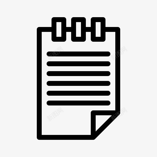翻页笔记内容行svg_新图网 https://ixintu.com 翻页 笔记 内容