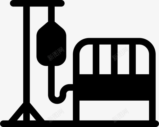 床液体医院svg_新图网 https://ixintu.com 病床 液体 医院 生理