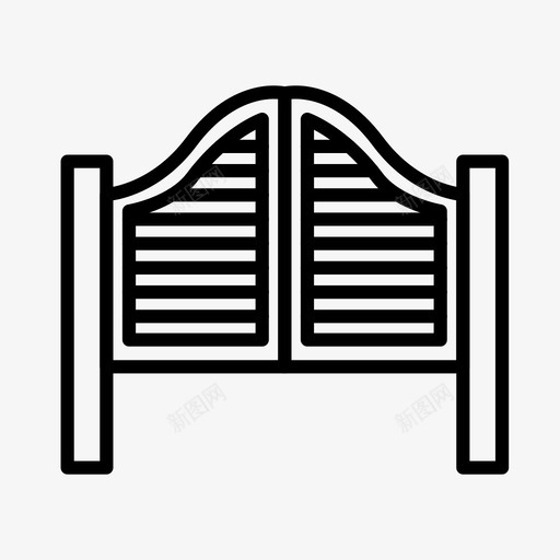 酒馆门入口svg_新图网 https://ixintu.com 酒馆 入口 野生 西部