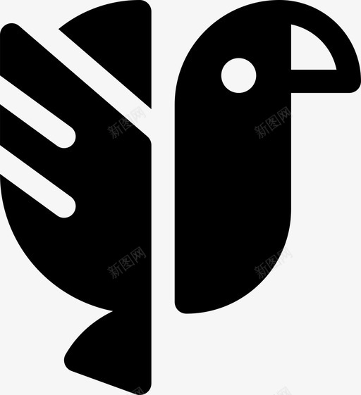 鹦鹉鸟水果svg_新图网 https://ixintu.com 鹦鹉 水果 模仿 热带 声音 露天