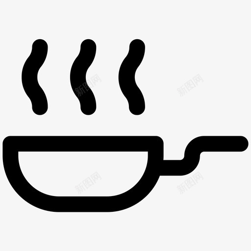 炒菜炒锅厨房用具svg_新图网 https://ixintu.com 炒菜 炒锅 厨房用具