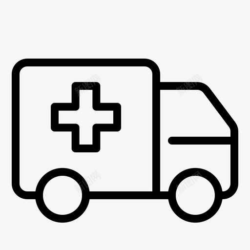 医疗车救援救护车svg_新图网 https://ixintu.com 医疗 救援 救护车 急救 医院 保险