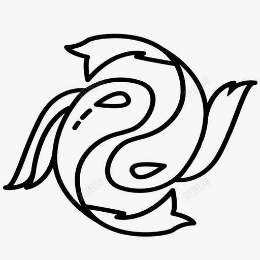 阴阳鱼69灵性svg_新图网 https://ixintu.com 阴阳 灵性 禅宗
