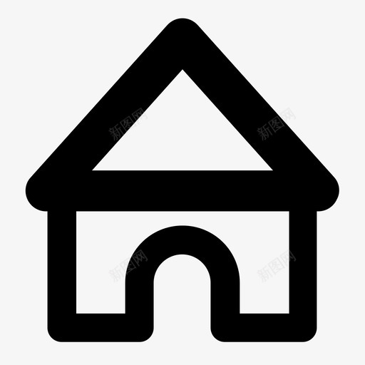 家应用房子svg_新图网 https://ixintu.com 应用 房子 用户界面 足够 简单