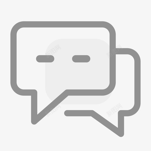 底部图标私聊灰svg_新图网 https://ixintu.com 底部 图标 私聊 多色 可爱