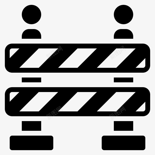 障碍物街区建筑svg_新图网 https://ixintu.com 障碍物 建筑 街区 道路 交通 符号