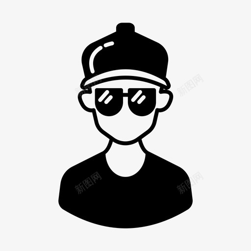 阿凡达男孩眼镜帽子svg_新图网 https://ixintu.com 阿凡 男孩 眼镜 帽子 千禧 一代 一代人 人物 达雕文