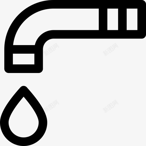 水龙头水滴家svg_新图网 https://ixintu.com 水龙头 水滴 水龙 头家 液体 住所