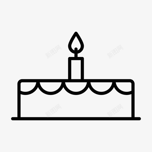 蛋糕生日甜点食物svg_新图网 https://ixintu.com 蛋糕 生日蛋糕 生日 甜点 食物 甜食 户外 度假