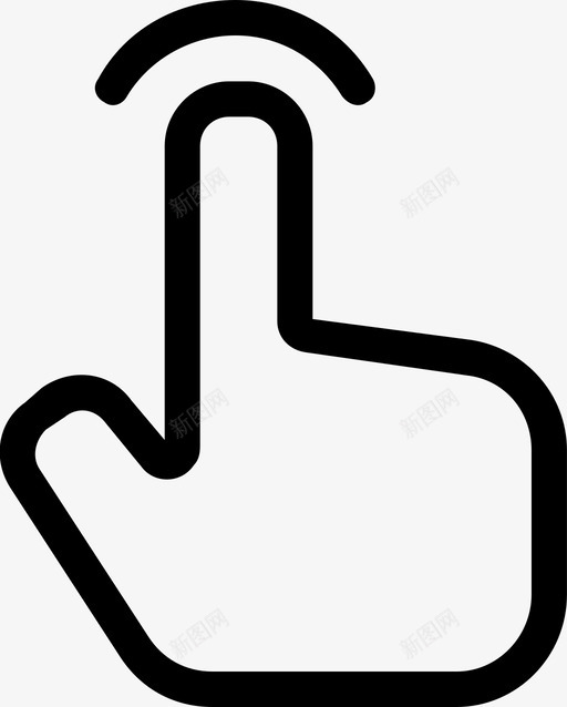 单击手指手势svg_新图网 https://ixintu.com 单击 手指 手势 悬停