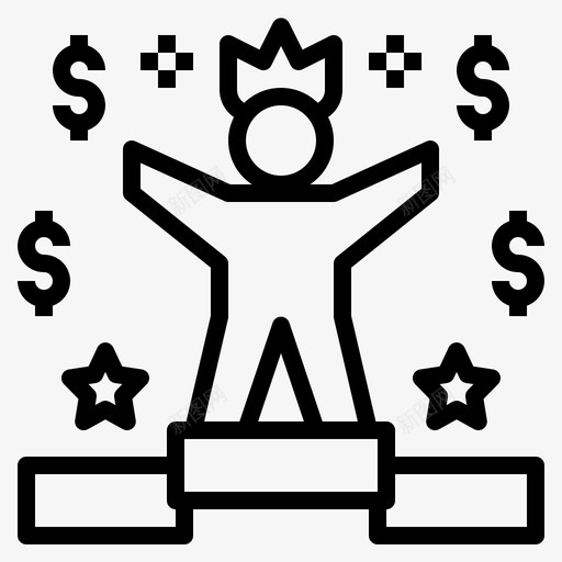 成功自由男人svg_新图网 https://ixintu.com 自由 成功 男人 金钱 明星 财务
