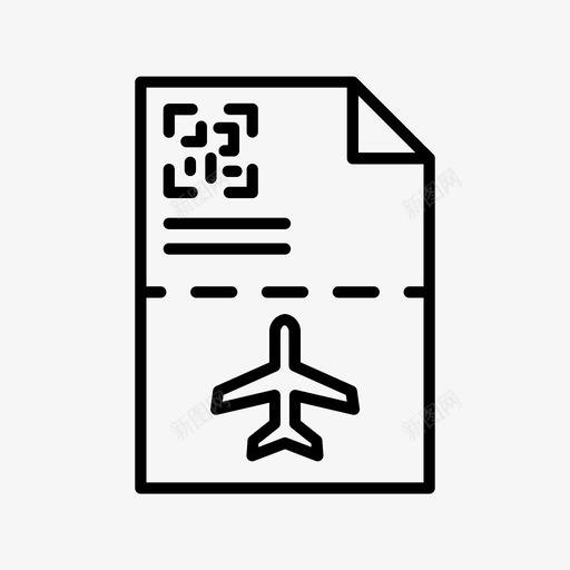 登机牌商务飞机svg_新图网 https://ixintu.com 登机 商务 飞机 机票 旅行