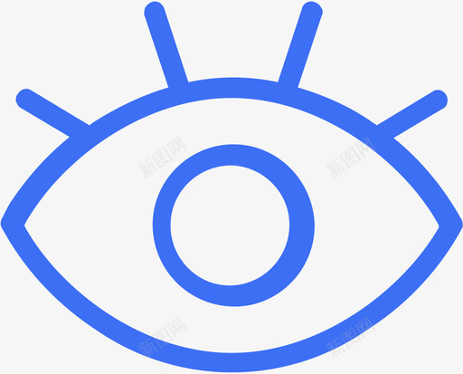 睁眼睛svg_新图网 https://ixintu.com 睁眼 眼睛
