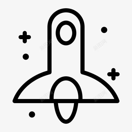 火箭船太空太空船svg_新图网 https://ixintu.com 火箭 太空 太空船 运输