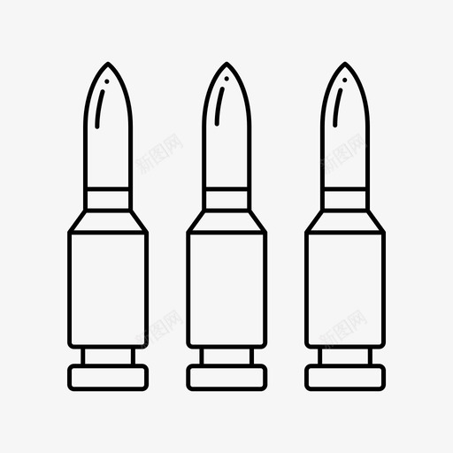 弹药子弹武器svg_新图网 https://ixintu.com 弹药 子弹 武器 军用