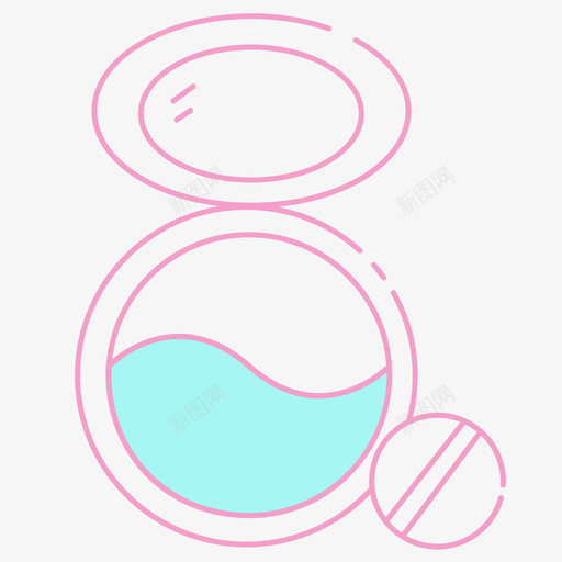腮红svg_新图网 https://ixintu.com 腮红 扁平 简约 多色