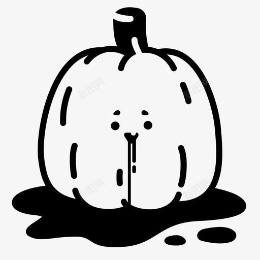 万圣节南瓜野兽恐怖svg_新图网 https://ixintu.com 万圣节 南瓜 野兽 恐怖 怪物 雕文