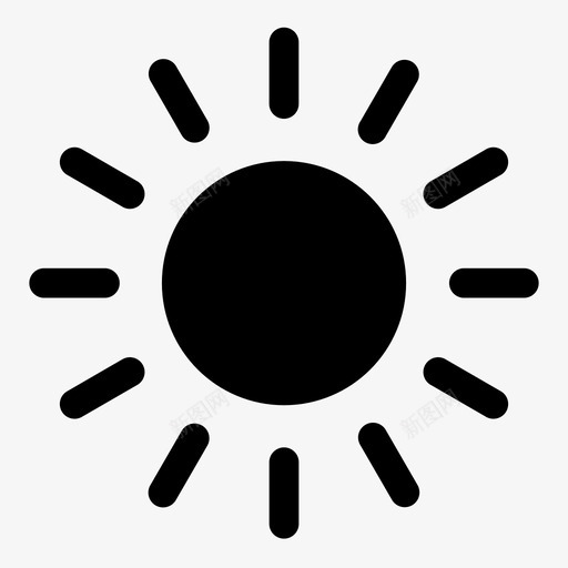 晴朗明亮白天svg_新图网 https://ixintu.com 天气 晴朗 明亮 白天 天气图 图标